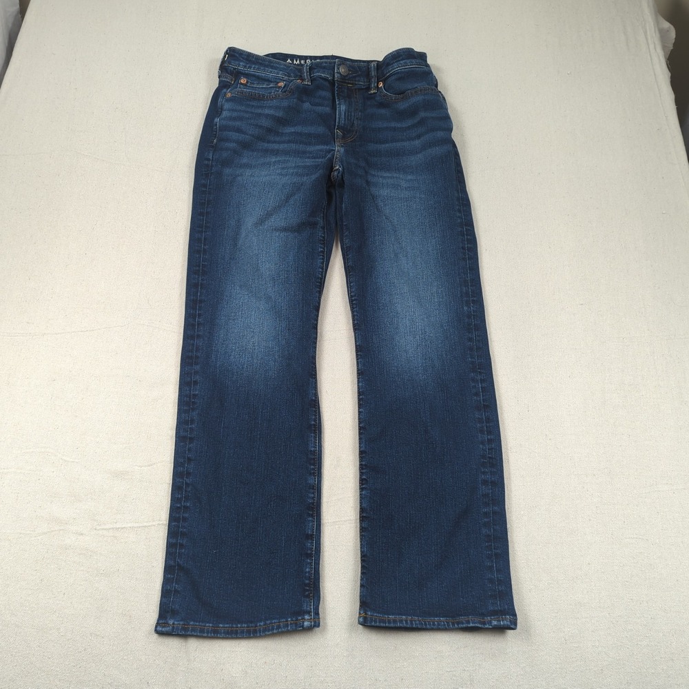 American Eagle Jeans Mens 30x30 Blue Original Boot Cut Western Cowboy Stretch
